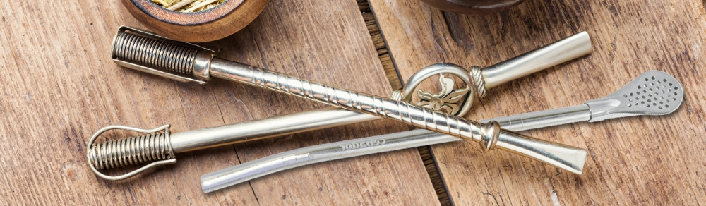 Bombilla para erva-mate - vários tipos