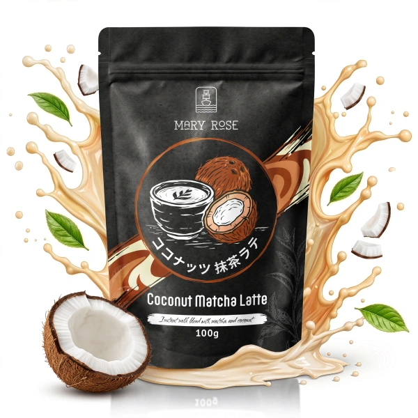 Mary Rose Coconut Matcha Latte – matcha com leite de coco.