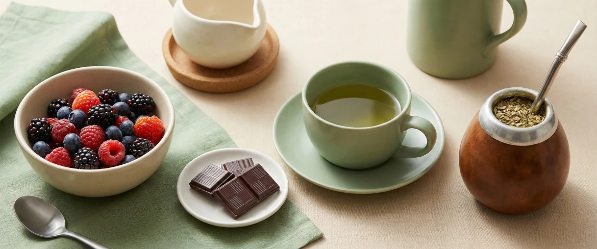 Polifenóis e saponinas naturais na dieta – erva-mate e produtos vegetais