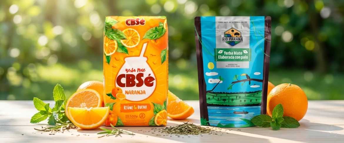 Variedades modernas de erva-mate da Argentina – misturas aromatizadas e à base de ervas