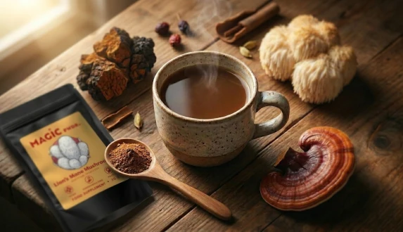 Como escolher um suplemento de cogumelos adaptogénicos? O reishi, o chaga e a juba de leão na prática