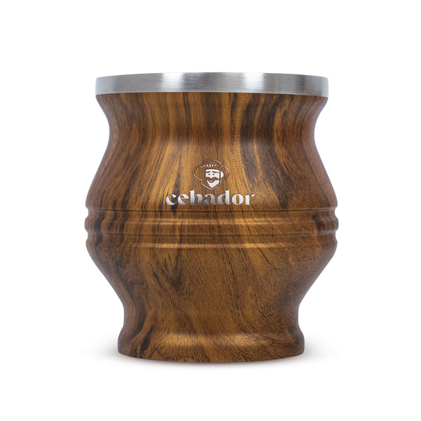 TermoColador – copo térmico para yerba mate – 190 ml (cor madeira)