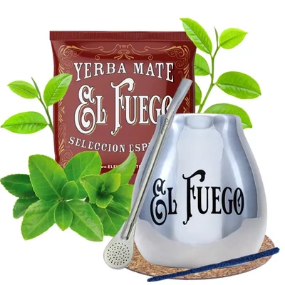 Cabaça de prata El Fuego + amostra de 50g