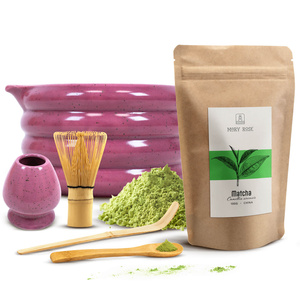 Conjunto de preparação de chá Matcha: matcha 100g + acessórios
