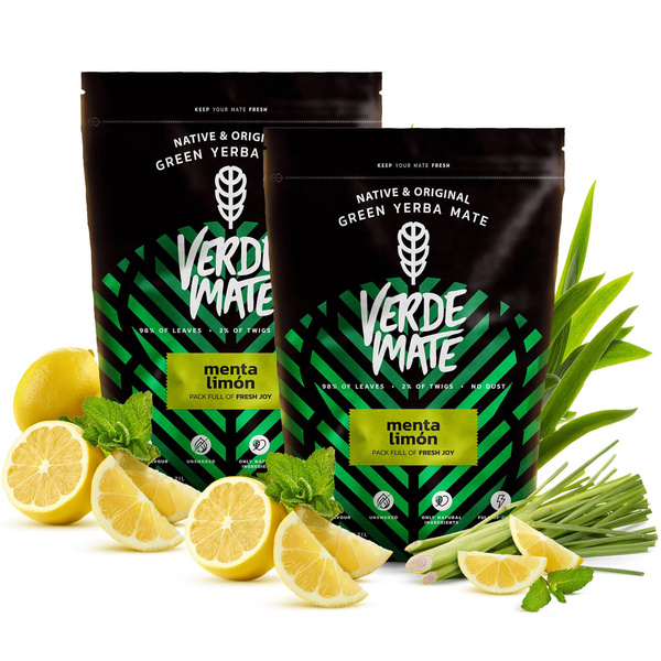 Erva Mate Verde Mate Green Menta Limon 1000g 1kg