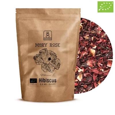 Mary Rose - Hibiscus biológico (pétalas de flores) 0.5kg