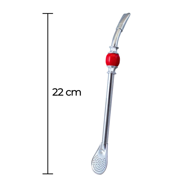 Bombilla Grande with red stone