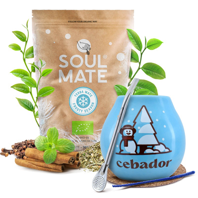 Erva Mate conjunto de inverno de inicial Soul Mate Frosty 500g
