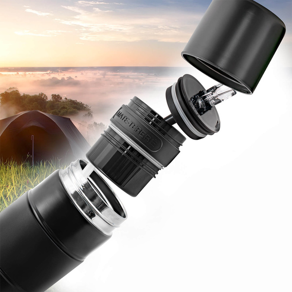 Yerbomos XL ALL IN ONE - 750ml - Mate, garrafa térmica e bombilla num só (preto)