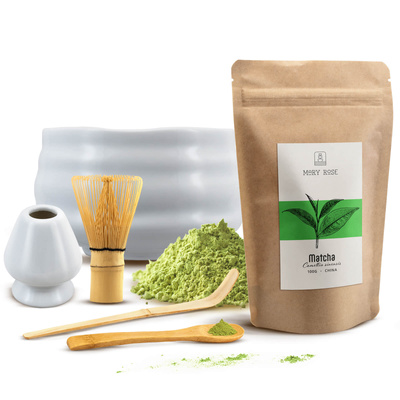 Conjunto de preparação de chá Matcha