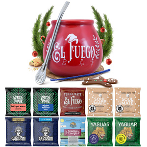 Conjunto de inverno de Erva Mate 10x50g calabaza + bombilla