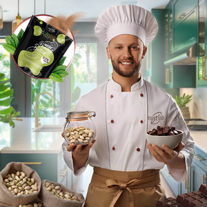 Nustino – Peanøttsmørpulver – Pistachio & Chocolate (uten tilsatt sukker) 400 g