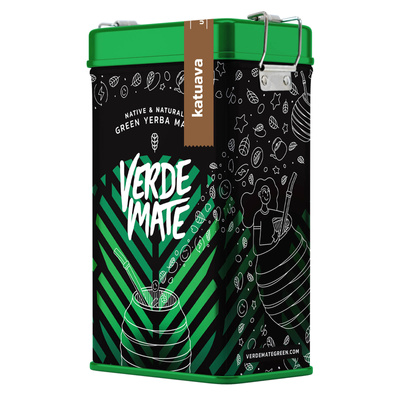 Yerbera – Lata metálica + Verde Mate Green Katuava 0,5 kg