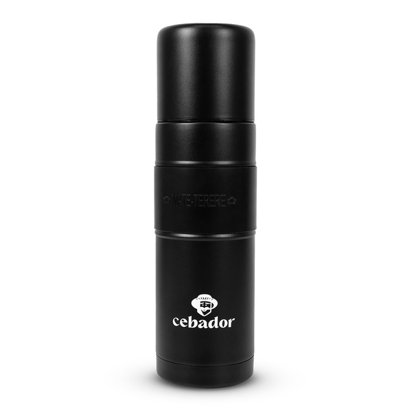 Yerbomos XL ALL IN ONE - 750ml - Mate, garrafa térmica e bombilla num só (preto)