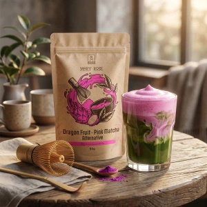 Kit para Matcha Latte colorido: Matcha + Pink Matcha + acessórios