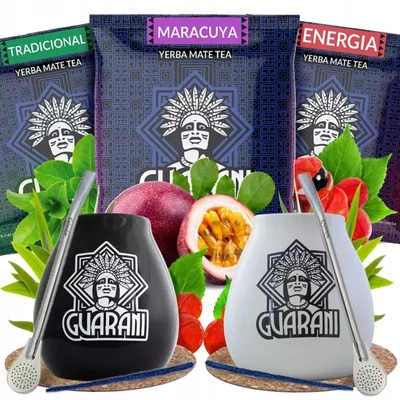 Conjuto de Erva Mate para dois 3x50g 150g 2x Calabaza + 2x Bombilla