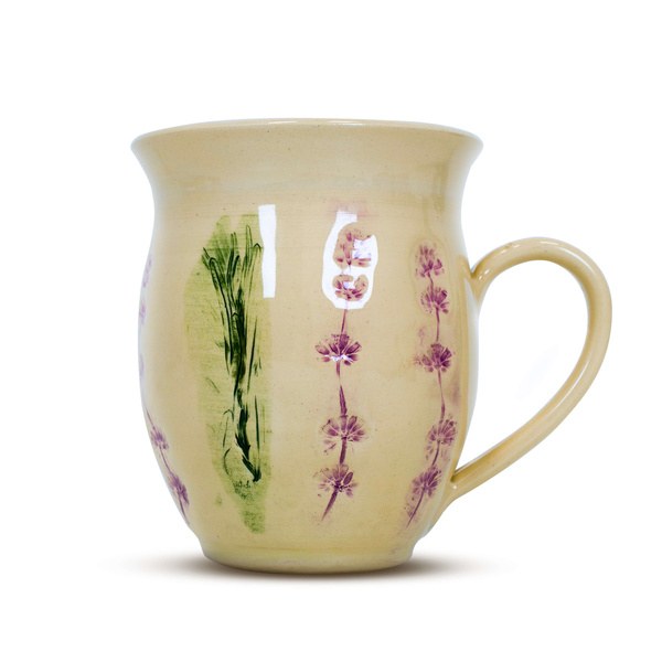 Caneca de cerâmica Flora Pink 350 ml – Série Crater