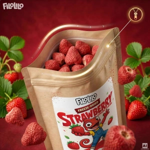 FiloLilo – Morangos liofilizados (inteiros) 20 g