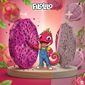 FiloLilo – Pitaia liofilizada (fatias) 20 g