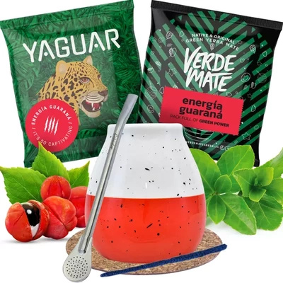 Conjuto de Erva Mate Calabaza + Bombilla 2x50g