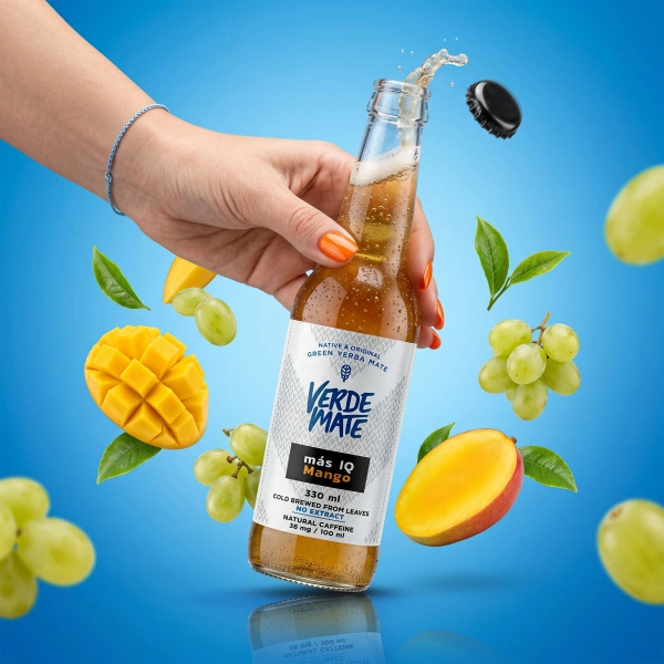 Verde Mate Green Cold Brew – Más IQ Mango 330 ml