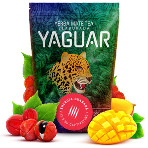 Conjuto de Erva Mate Yaguar 500g 0,5kg Yerbomos XL + Calabaza + Bombilla