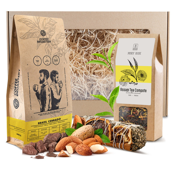 Conjunto de oferta de Café em Grão Bro Coffee Roastery + Chá + Sálvia Branca Incenso
