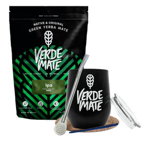 Conjuto de Erva Mate: Verde Mate IPA 500g + TermoLid + Bombilla