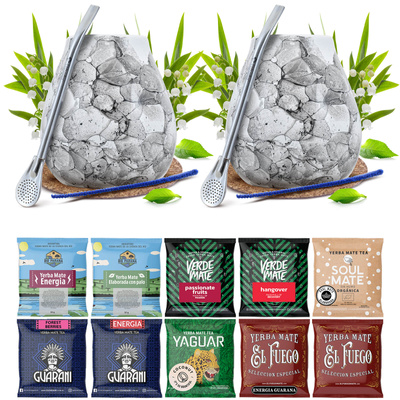 Conjunto PARA DOIS de Erva Mate Calabaza Bombilla