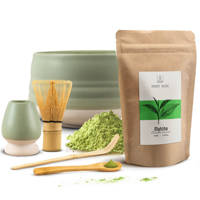 Conjunto de preparação de chá Matcha