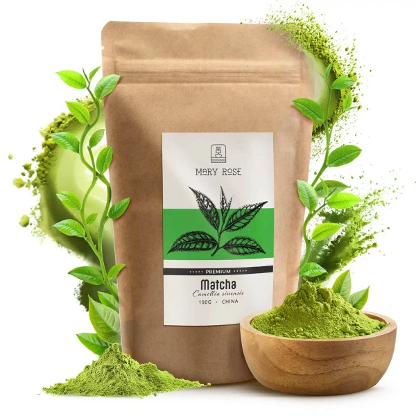 Mary Rose – Chá verde Matcha chinês Premium 100 g