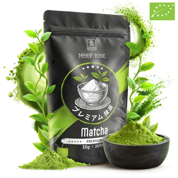 Conjunto de presente: matcha japonês premium + matchawan + acessórios de bambu