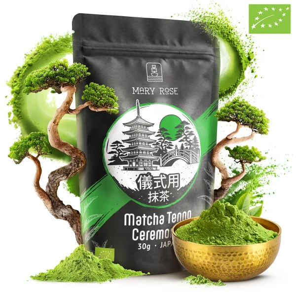 Conjunto-presente: matcha cerimonial japonês + matchawan + acessórios de bambu