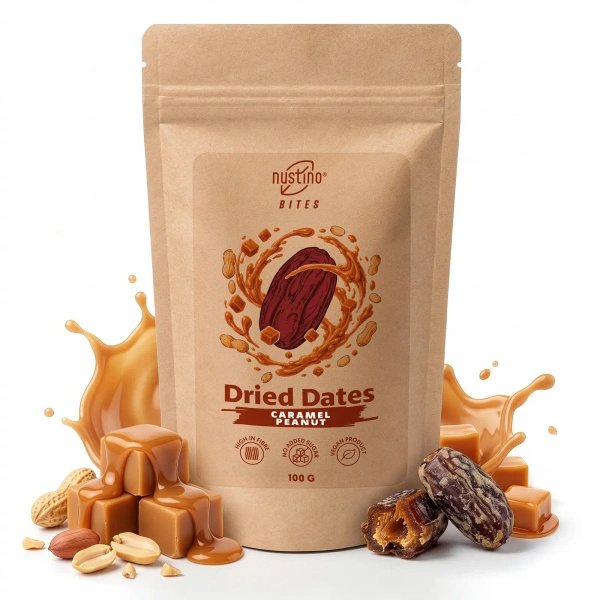Nustino Bites – Tâmaras Secas – Caramel Peanut 100 g