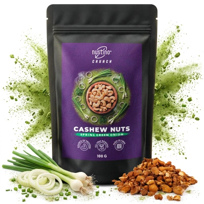 Nustino Crunch – Cajus torrados – Spring Green Onion 100 g