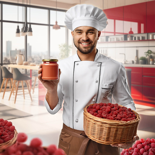 Nustino – Manteiga de amendoim em pó – Raspberry (sem adição de açúcar) 400 g