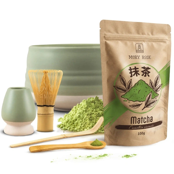 Conjunto de preparação de chá Matcha