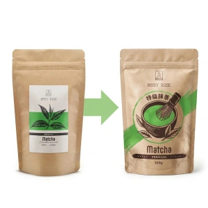Kit presente para Matcha Latte colorido: Matcha + White Matcha + acessórios