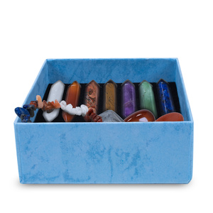 Conjunto de pedras dos chakras com pulseira – em caixa de presente