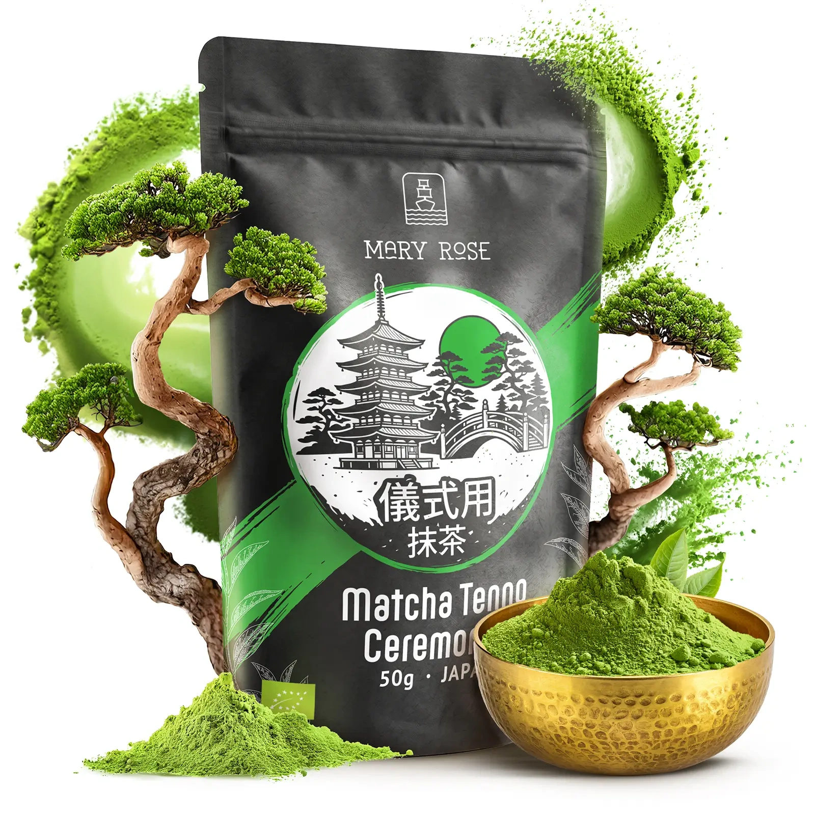 Matcha cerimonial japonês BIO Mary Rose