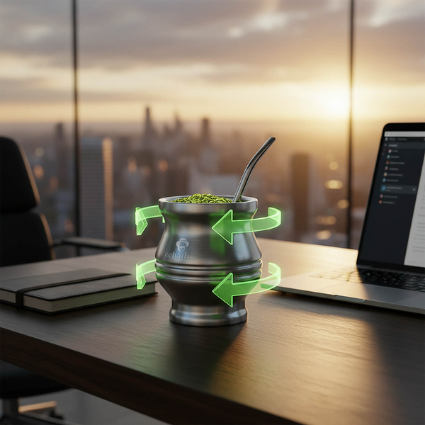 TermoColador – copo térmico para yerba mate – 190 ml (prateado)