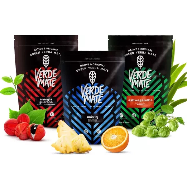 Conjunto de Frutos de Erva Mate Verde Mate 3x500g