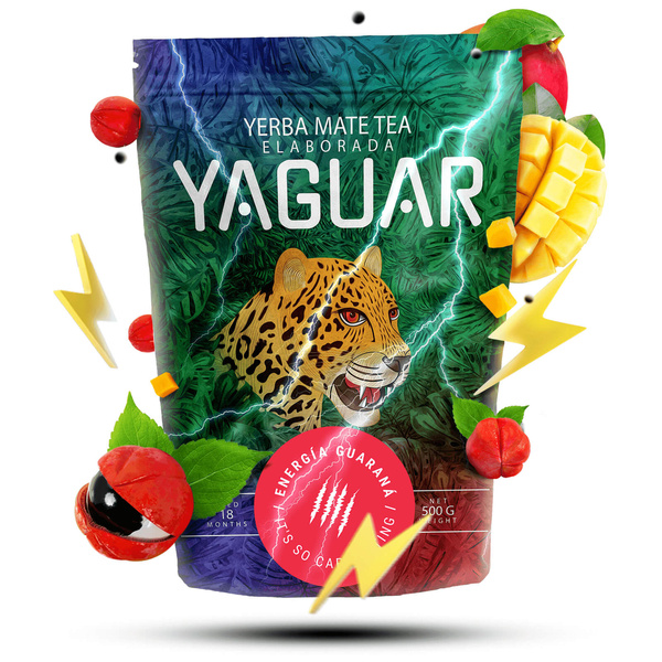 Conjunto de oferta de Erva Mate Yaguar Energia 0,5kg