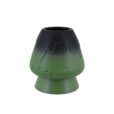 Kusenaoshi – Suporte para Chasen em cerâmica – Mountain (verde)