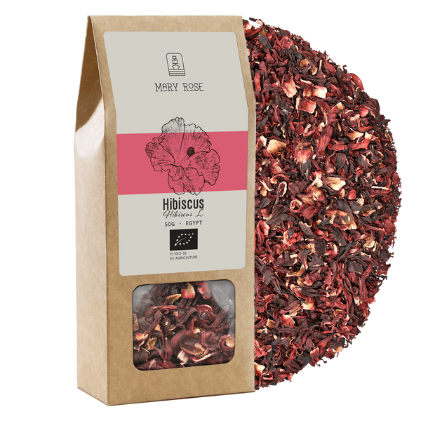 Mary Rose - Hibiscus biológico (pétalas de flores) 50g 