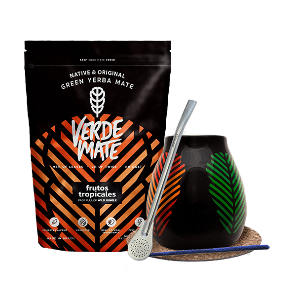Starter set  Bombilla Mate Cup +  mate tea Verde