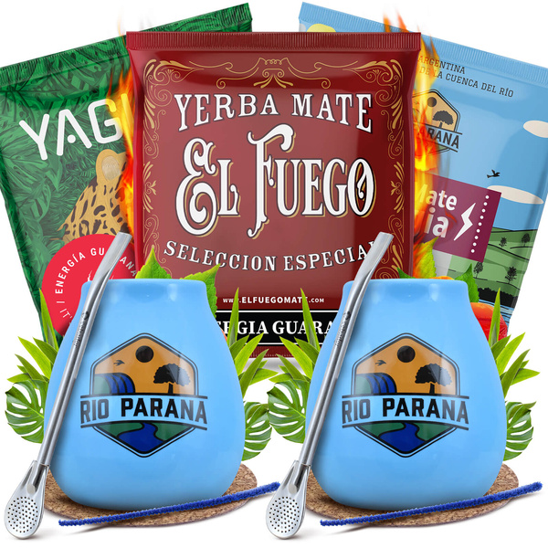 Conjunto PARA DOIS de Erva Mate Energia Calabaza Bombilla