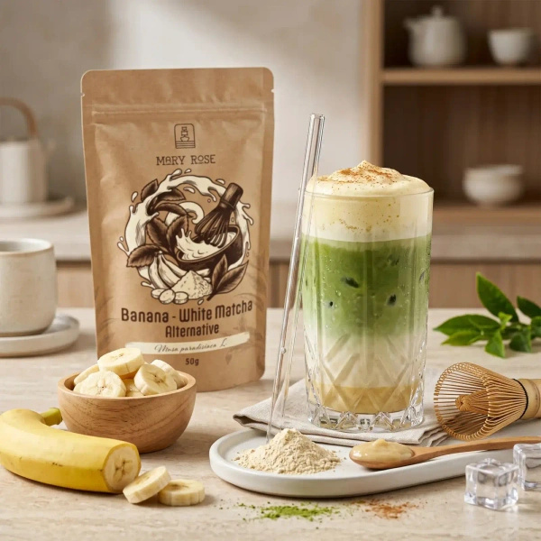 Kit para Matcha Latte colorido: Matcha + White Matcha + acessórios
