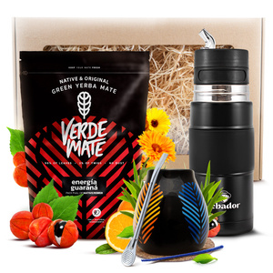 Conjunto de oferta de Erva Mate Verde Mate 400g 0,4kg + Yerbomos X