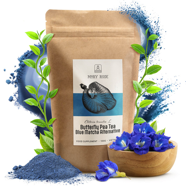 Mary Rose – Blue Matcha Alternative – Butterfly Pea Tea (em pó) 100 g